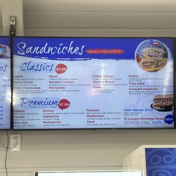 Taino's Bakery & Deli - Sandwich Menu December '23 - Bakeries Near Me - Casselberry, Florida Taino's Bakery & Deli - Sandwich Menu December '23 - Bakeries Near Me - Casselberry, Florida