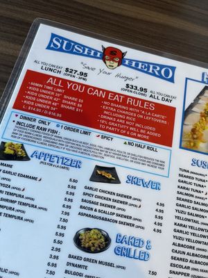 Menu photo 5 Sushi Hero Henderson, NV