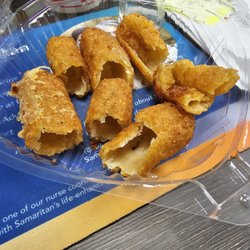 Fabios gives cheese sticks with no friggin cheese in them!