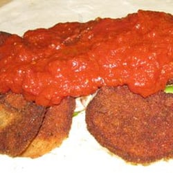 Capri Pizza - Capri - Eggplant Calzone being prepared
