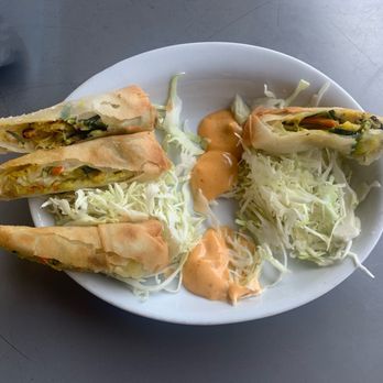 1909 - Veggie Wonton Rolls with delicious aioli sauce-so good! - Bars Near Me - Temecula, California 1909 - Veggie Wonton Rolls with delicious aioli sauce-so good! - Bars Near Me - Temecula, California