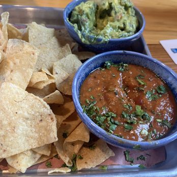 LSA Burger - Guac & Salsa (with crumbly chips) - American Near Me - The Colony, Texas LSA Burger - Guac & Salsa (with crumbly chips) - American Near Me - The Colony, Texas