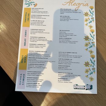 Alegria - Menu - Bars Near Me - Washington, DC, District of Columbia