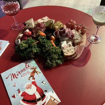 Floor 13 Rooftop Bar - In order: Cosmopolitan, Christmas Wreath, and Christmas Cricket - Cocktail Bars Near Me - Phoenix, Arizona