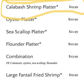 Bennett's Calabash - Screen shot taken from website after our meal. - Seafood Near Me - North Myrtle Beach, South Carolina Bennett's Calabash - Screen shot taken from website after our meal. - Seafood Near Me - North Myrtle Beach, South Carolina