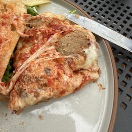 Impossible to eat. The meatball sandwich. Just awful. Impossible to eat. The meatball sandwich. Just awful.