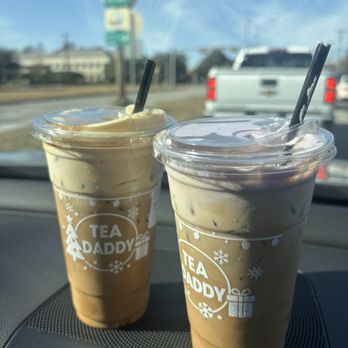 Tea Daddy - Egg coffee ($6)  Ube coffee ($6) - Coffee & Tea Near Me - Richardson, Texas