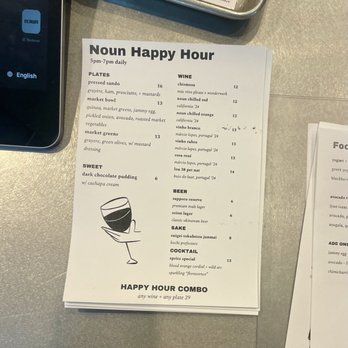 Noun - Menu 04/12/26 - Coffee & Tea Near Me - Marina del Rey, California Noun - Menu 04/12/26 - Coffee & Tea Near Me - Marina del Rey, California
