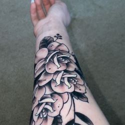 True Blue Tattoo - Forearm hours after being done ‍