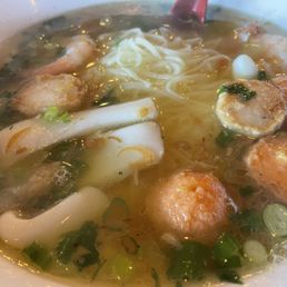 seafood pho with veggie broth seafood pho with veggie broth
