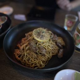 Beef Chopped Steak Noodles