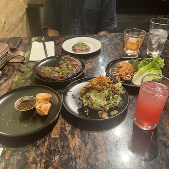 XO Restaurant - Weekly special (wontons), taco salad, seafood pancake, and pork belly. - Asian Fusion Near Me - Honolulu, Hawaii XO Restaurant - Weekly special (wontons), taco salad, seafood pancake, and pork belly. - Asian Fusion Near Me - Honolulu, Hawaii