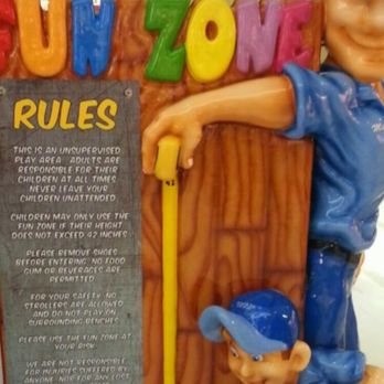 Fun Zone - Fun zone entrance with rules posted - Kids Activities Near Me - Fairfax, Virginia