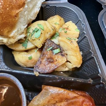Silver and Sons BBQ - Lemon Schmaltz Potatoes - Food Trucks Near Me - Bethesda, Maryland Silver and Sons BBQ - Lemon Schmaltz Potatoes - Food Trucks Near Me - Bethesda, Maryland