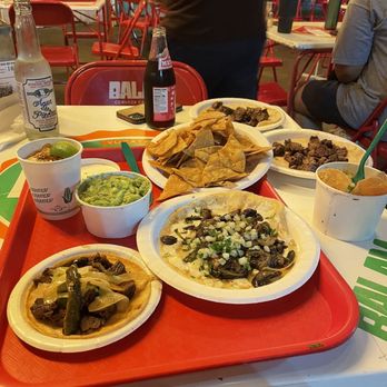 Tacombi - Carne asada taco, mushroom quesadilla, guacamole, esquite, rice and beans - Tacos Near Me - Westbury, New York