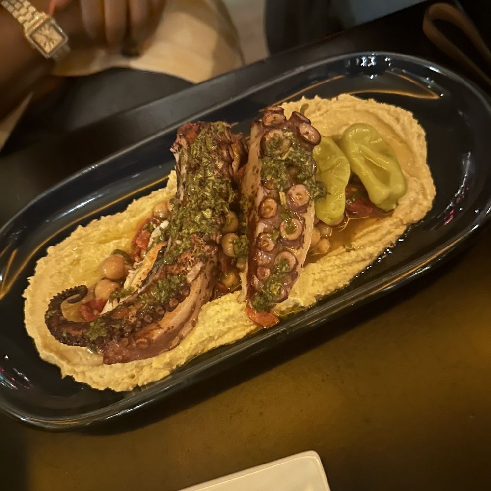 a plate of octopus tacos a plate of octopus tacos