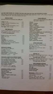 Menu photo 2 Main St Cafe Carmi, IL