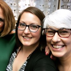 Jeffrey L Morrill & Associates - Karen (front desk), Amanda (manager) and Nancy (optician)