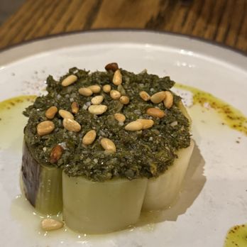 Les Petites Canailles - Vegetarian leeks dish. The craft on this one is breathtaking - French Near Me - Paso Robles, California Les Petites Canailles - Vegetarian leeks dish. The craft on this one is breathtaking - French Near Me - Paso Robles, California