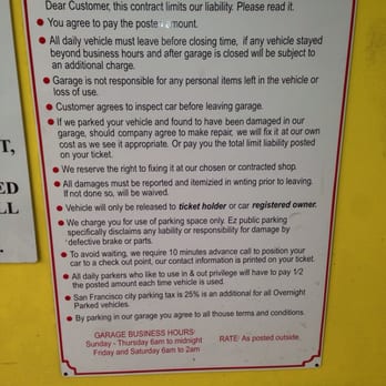 EZ Public Parking - Their Terms and Conditions. - Parking Near Me - San Francisco, California EZ Public Parking - Their Terms and Conditions. - Parking Near Me - San Francisco, California