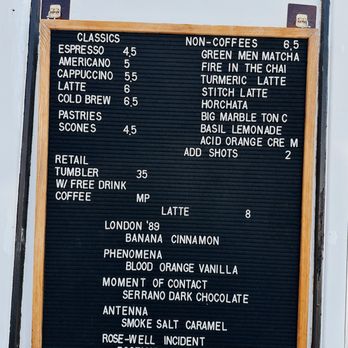 Aerial Coffee - Menu - Coffee & Tea Near Me - Apache Junction, Arizona
