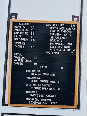 Menu photo 4 Aerial Coffee Apache Junction, AZ
