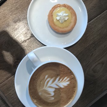 Cupitol Coffee & Eatery - Cappuccino and key lime tart - both were great - Coffee & Tea Near Me - Chicago, Illinois