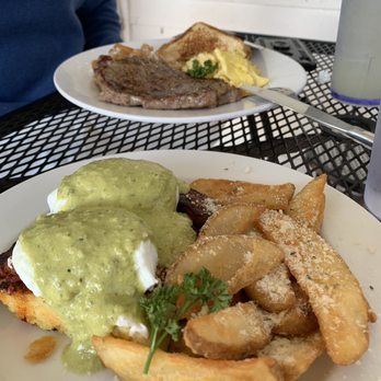 The Brunch Apothecary - Pork belly Benedict - Breakfast & Brunch Near Me - Dacula, Georgia