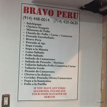 Bravo Peru Takeout - menu - Peruvian Near Me - White Plains, New York Bravo Peru Takeout - menu - Peruvian Near Me - White Plains, New York