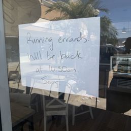 Showed up during operating hours to this sign. Showed up during operating hours to this sign.