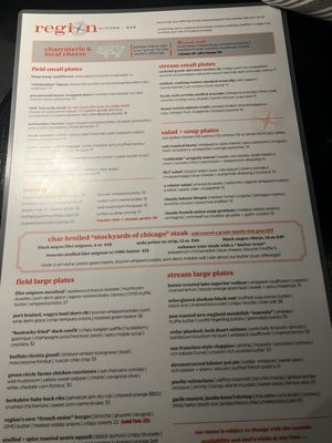 Menu photo 1 Region Kitchen and Bar Barrington, IL Menu photo 1 Region Kitchen and Bar Barrington, IL