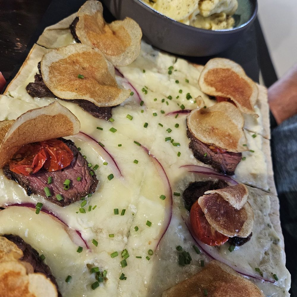 Versi Vino - Steak flatbread - Wine Bars Near Me - Maple Shade, New Jersey Versi Vino - Steak flatbread - Wine Bars Near Me - Maple Shade, New Jersey