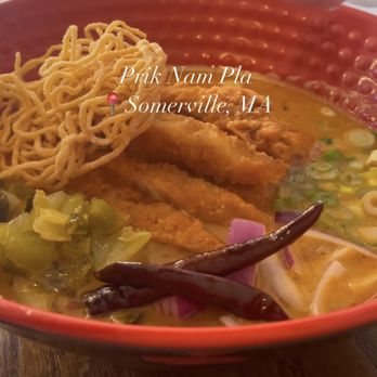 Prik Nam Pla - Khao Soi Kai (Chicken) - Thai Near Me - Somerville, Massachusetts Prik Nam Pla - Khao Soi Kai (Chicken) - Thai Near Me - Somerville, Massachusetts