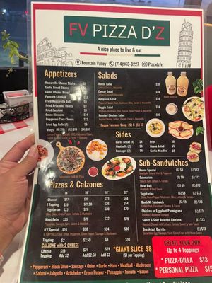 Menu photo 3 Pizza DZ Fountain Valley, CA Menu photo 3 Pizza DZ Fountain Valley, CA