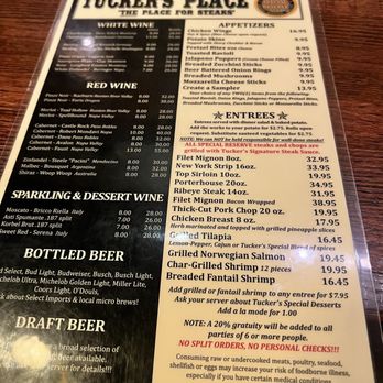 Tucker's Place South - Menu - Steakhouses Near Me - Saint Louis, Missouri Tucker's Place South - Menu - Steakhouses Near Me - Saint Louis, Missouri