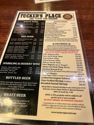 Menu photo 1 Tucker's Place South Saint Louis, MO Menu photo 1 Tucker's Place South Saint Louis, MO
