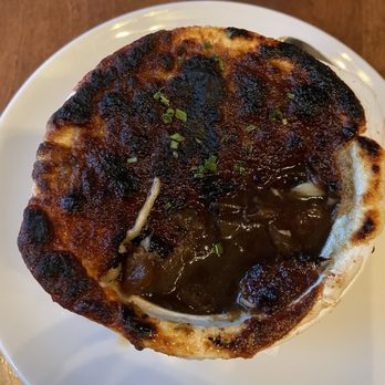 Margie's - Burned cheese on the French Onion Soup, pretty much all of it, burned to a crisp. - New American Near Me - Queens, New York Margie's - Burned cheese on the French Onion Soup, pretty much all of it, burned to a crisp. - New American Near Me - Queens, New York