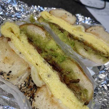The Cleveland Bagel - The Steph on an everything bagel - Bagels Near Me - Cleveland, Ohio