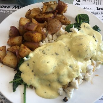 Mangrove Mike's - Mangrove Oscar with blue crab - Breakfast & Brunch Near Me - Islamorada, Florida Mangrove Mike's - Mangrove Oscar with blue crab - Breakfast & Brunch Near Me - Islamorada, Florida