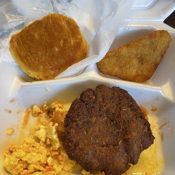 Angie's Place - Salmon coquette, cheese eggs, hash browns and biscuit - Breakfast & Brunch Near Me - Stonecrest, Georgia