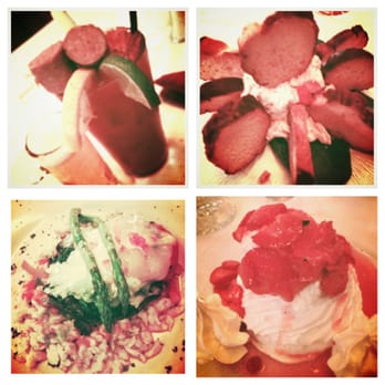 Mader's - House Bloody made with Spaten Beer, Beer and Cheese Dip with Pretzel Crostini, Portobello Napoleon, and Strawberry Schaum Torte. - German Near Me - Milwaukee, Wisconsin Mader's - House Bloody made with Spaten Beer, Beer and Cheese Dip with Pretzel Crostini, Portobello Napoleon, and Strawberry Schaum Torte. - German Near Me - Milwaukee, Wisconsin