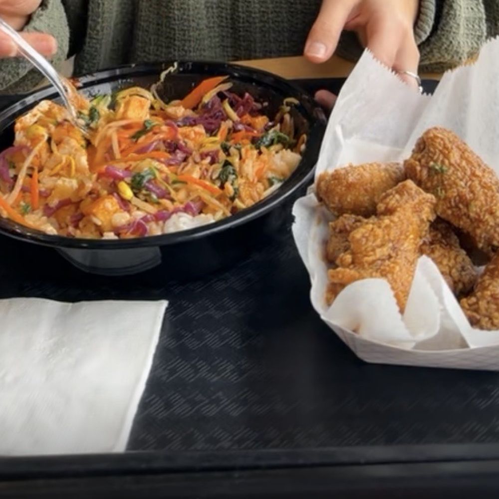 Tofu Bibimbap and Garlic Soy Chicken Tofu Bibimbap and Garlic Soy Chicken