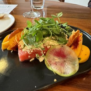 White and Wood - Watermelon feta salad - Wine Bars Near Me - Greensboro, North Carolina