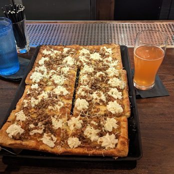 Good Pie - Grandma style white pie with seasonal beer blood orange? Brewed in California! - Pizza Near Me - Las Vegas, Nevada Good Pie - Grandma style white pie with seasonal beer blood orange? Brewed in California! - Pizza Near Me - Las Vegas, Nevada
