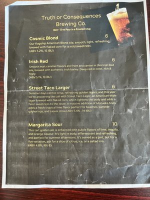 Menu photo 2 Outer Edge Pizzeria Truth or Consequences, NM Menu photo 2 Outer Edge Pizzeria Truth or Consequences, NM