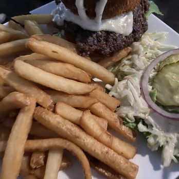 The Trinity Bar & Restaurant - Garlic Mayo Double Smash Burger - Bars Near Me - New Haven, Connecticut