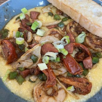 First Watch - Shrimps & grits (grits was lack of flavor, need salt) - Breakfast & Brunch Near Me - Houston, Texas First Watch - Shrimps & grits (grits was lack of flavor, need salt) - Breakfast & Brunch Near Me - Houston, Texas