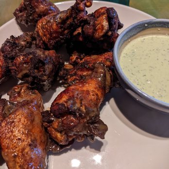 Kaya - Jamaican Jerk Wings with cilantro cream sauce - Caribbean Near Me - Pittsburgh, Pennsylvania Kaya - Jamaican Jerk Wings with cilantro cream sauce - Caribbean Near Me - Pittsburgh, Pennsylvania