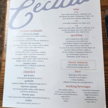 Cecilia - Drink menu - Breakfast & Brunch Near Me - Vancouver, Washington Cecilia - Drink menu - Breakfast & Brunch Near Me - Vancouver, Washington
