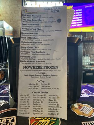 Menu photo 2 Nowhere Bar Celina, TX